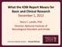 What the IOM Report Means for Basic and Clinical Research December 1, 2012