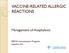 VACCINE-RELATED ALLERGIC REACTIONS