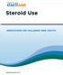 Steroid Use Updated: December 2015