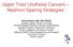Upper Tract Urothelial Cancers Nephron Sparing Strategies
