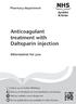 Anticoagulant treatment with Dalteparin injection