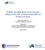 Public Health Risk Assessment Report for the Commonwealth of Pennsylvania