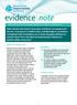 Health technology description. What is an evidence note. Key points. Literature search