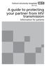 A guide to protecting your partner from HIV transmission Information for patients