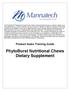 Product Sales Training Guide PhytoBurst Nutritional Chews Dietary Supplement