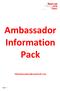 Ambassador Information Pack
