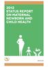 2012 status report on maternal newborn and child health