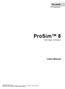 ProSim 8. Users Manual. Vital Signs Simulator