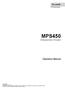 MPS450. Operators Manual. Multiparameter Simulator