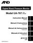 Model UA-767. Digital Blood Pressure Monitor 使用手冊翻譯. Instruction Manual. Manuel d instructions. Manual de Instrucciones. Manuale di Istruzioni