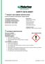 1 PRODUCT AND COMPANY IDENTIFICATION 2 HAZARD(S) IDENTIFICATION SAFETY DATA SHEET