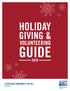 HOLIDAY GIVING & VOLUNTEERING GUIDE. A THRIVING COMMUNITY FOR ALL hwmuw.org