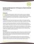 Nutritional Management of Emergency Gastrointestinal (GI) Surgeries