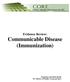Evidence Review: Communicable Disease (Immunization)