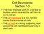 Cell Boundaries Section 7-3