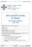 HIV and STI trends in Wales