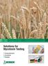 Solutions for Mycotoxin Testing. Comprehensive Innovative Reliable