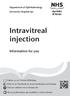 Intravitreal injection
