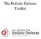 The Holistic Defense Toolkit