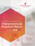 DONATION & TRANSPLANTATION. Interprovincial. Programs Report