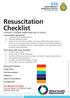 Resuscitation Checklist