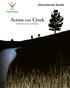 Educational Guide. Across the Creek. A film by Jonny Cournoyer.