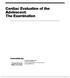 Cardiac Evaluation of the Adolescent: The Examination