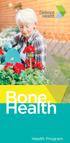 Bone Health. Health Program
