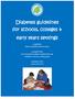 Diabetes guidelines for schools, colleges & early years settings