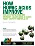 HOW HUMIC ACIDS IMPROVE