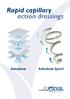 Rapid capillary action dressings