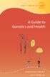 A Guide to Genetics and Health