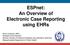 ESPnet: An Overview of Electronic Case Reporting using EHRs