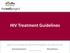HIV Treatment Guidelines