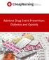 Adverse Drug Event Prevention: Diabetes and Opioids