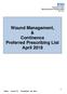Wound Management, & Continence Preferred Prescribing List April 2018