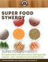 Perfect Meal Plans - Super Food Synergy [ 1 ] Copyright 2014, Primal Health, LP