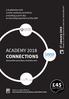 ACADEMY 2018 CONNECTIONS. 27 January Academies with similar outlooks and ethos providing a joint day on the Empowerment of the GDP