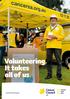 Volunteering. It takes all of us. cancersa.org.au