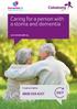 Caring for a person with a stoma and dementia