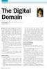 The Digital Domain. Dentistry uses computerized radiographs, practice management