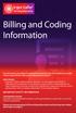 Billing and Coding Information