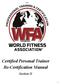 Certified Personal Trainer Re-Certification Manual