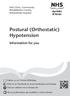 Postural (Orthostatic) Hypotension