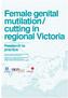 Female genital mutilation / cutting in regional Victoria