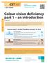 Colour vision deficiency part 1 an introduction