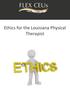 Ethics for the Louisiana Physical Therapist