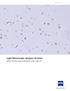 Application Note. Light Microscopic Analysis of Urine ZEISS Primo Star and ZEISS Axio Lab.A1
