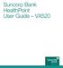 Suncorp Bank HealthPoint User Guide VX520