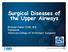 Surgical Diseases of the Upper Airways. Michael Huber DVM, MS Diplomate American College of Veterinary Surgeons